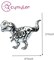 Greentek; 3 PCS Skeleton Dinosaur Foil Balloons T Rex Skull Fossil Balloons with Glow Eyes for Halloween Dinosaur Birthday Monster Party DecorationsFoil balloons; Category:Foil Balloons; Image:3